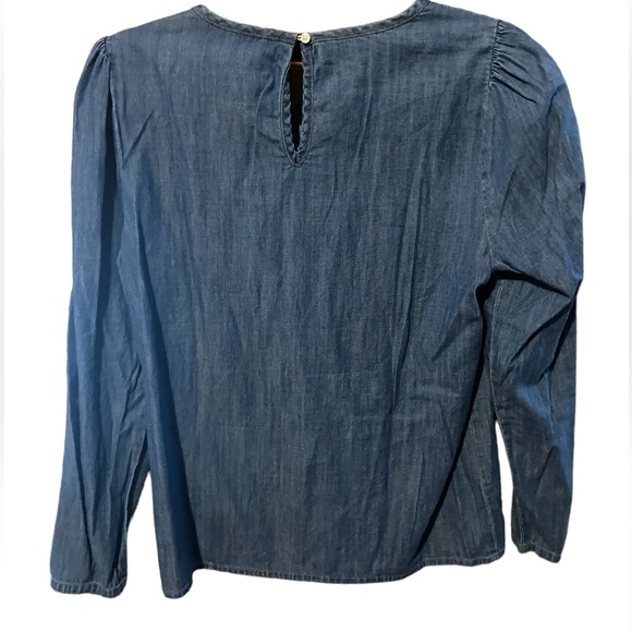 J Crew Denim Top - Picture 2 of 2